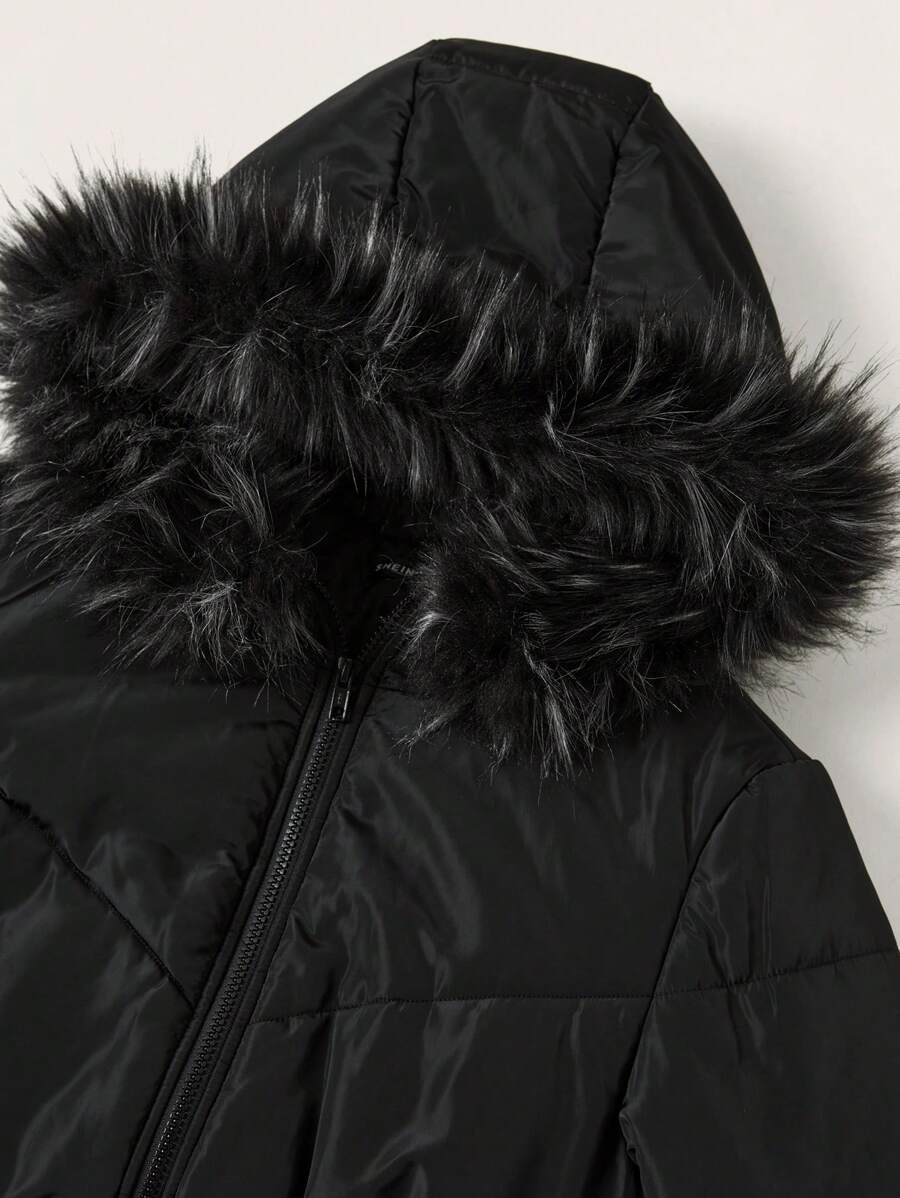 Coolane Women's Winter RETRO PUNK Hippie Grunge  Streetwear  Vintage Tree Branch Pattern Warm/ Cold Weather/ Thermal Padded Fuzzy Neck Zip Up Quilted Coat Cropped Puffer Jacket Faux Fur Trimmed Jacket Camo Jacket