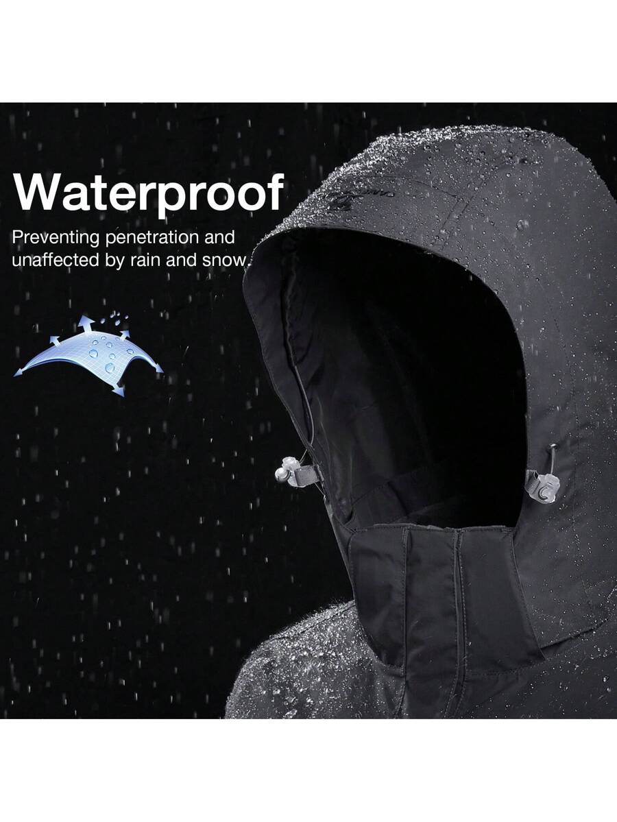 CAMEL CROWN Women Windproof Ski Jacket 3-In-1 Waterproof Winter Coat Fleece Inner For Rain Snow Outdoor Hiking