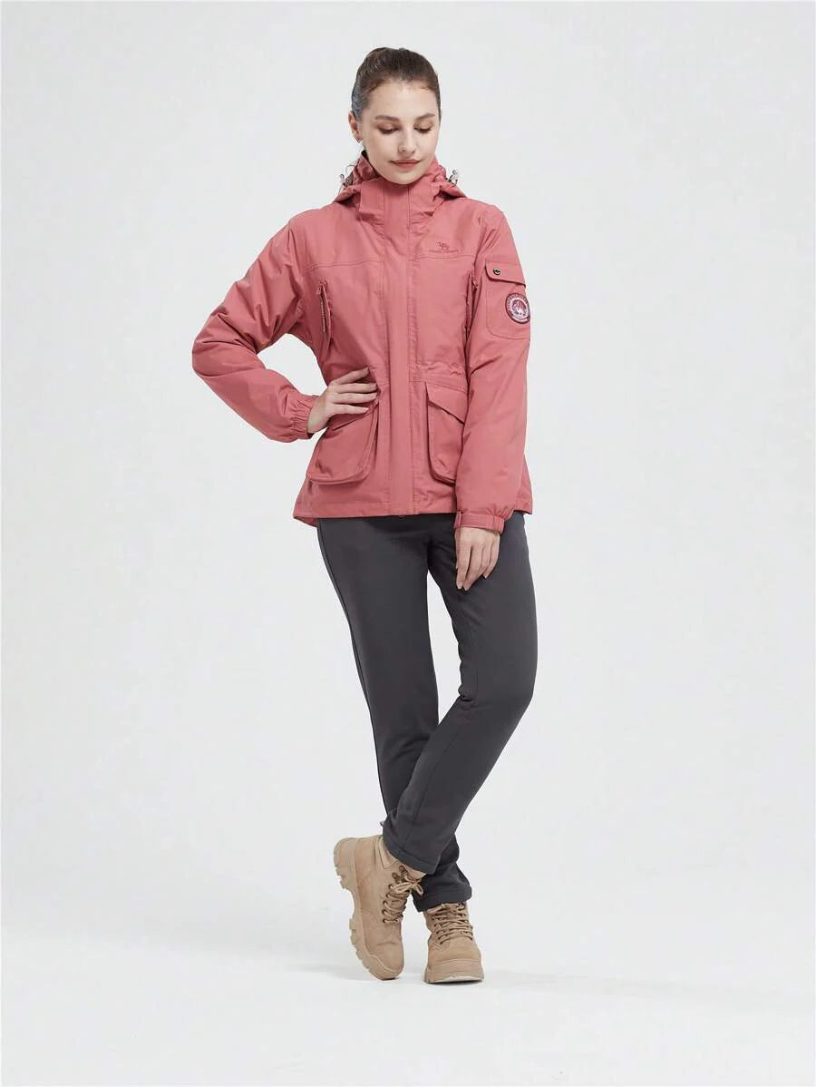 CAMEL CROWN Women Windproof Ski Jacket 3-In-1 Waterproof Winter Coat Fleece Inner For Rain Snow Outdoor Hiking