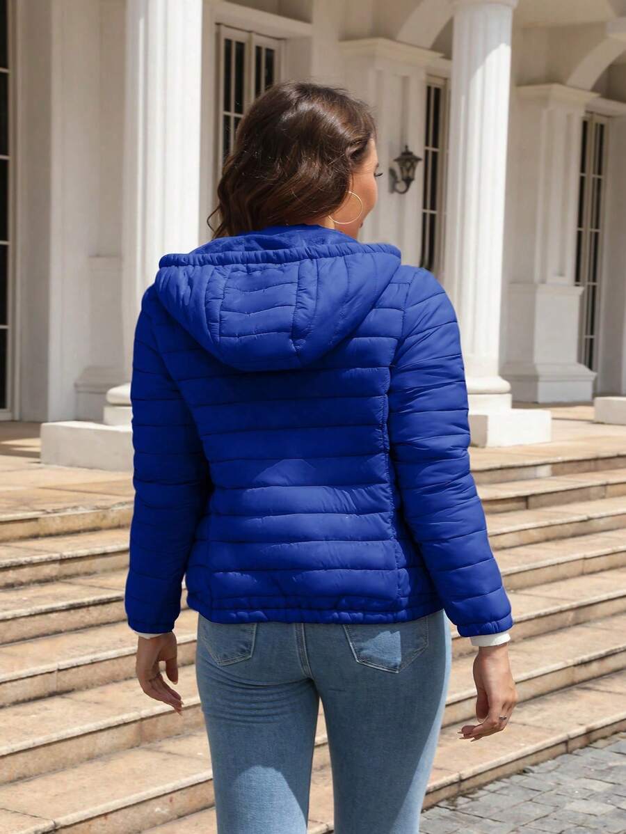 Risissida Women's Fall Minimalist Hooded Poncho Jacket - Zipperless Design, Utility Pockets