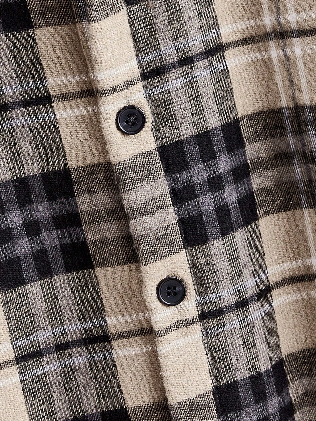 Manfinity Homme Men's Suede Patchwork Plaid Thermal Lined Jacket, Work Fashion Long Sleeve Jacket Color Block Checkered Jacket, For Friends, Husband, Boyfriend Gifts Fleece, Fall/Winter