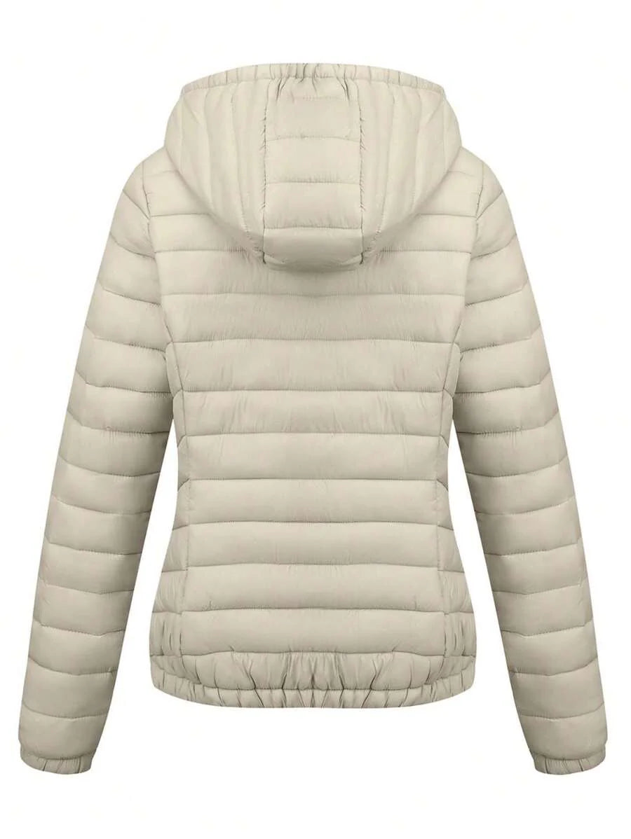 Risissida Women's Fall Minimalist Hooded Poncho Jacket - Zipperless Design, Utility Pockets