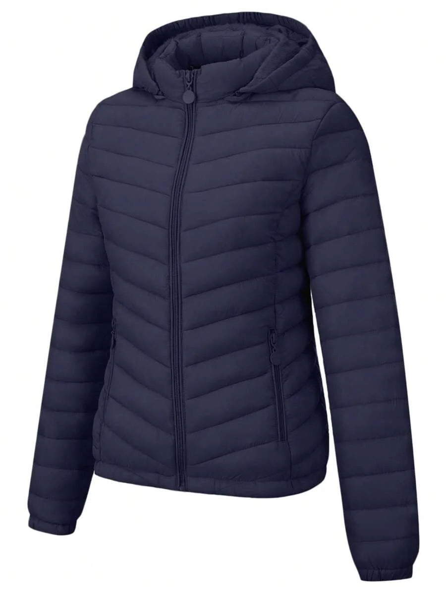 Risissida Women's Fall Minimalist Hooded Poncho Jacket - Zipperless Design, Utility Pockets
