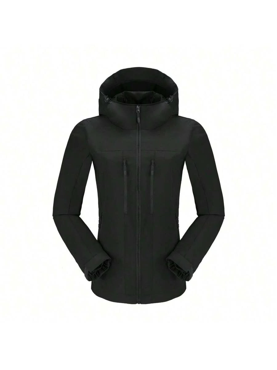 CAMEL CROWN Raincoat Women Lightweight Waterproof Rain Jacket With Hood Outdoor Windbreaker