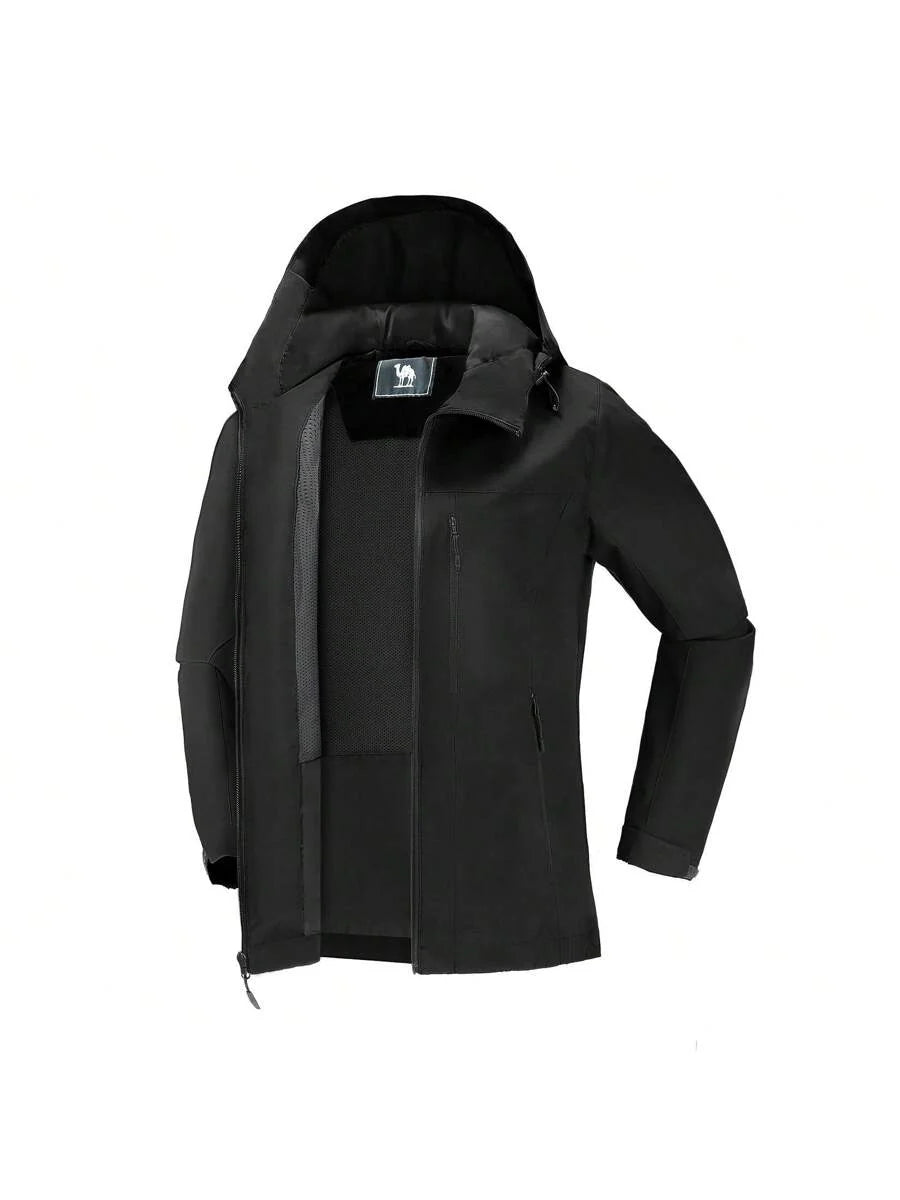 CAMEL CROWN Raincoat Women Lightweight Waterproof Rain Jacket With Hood Outdoor Windbreaker