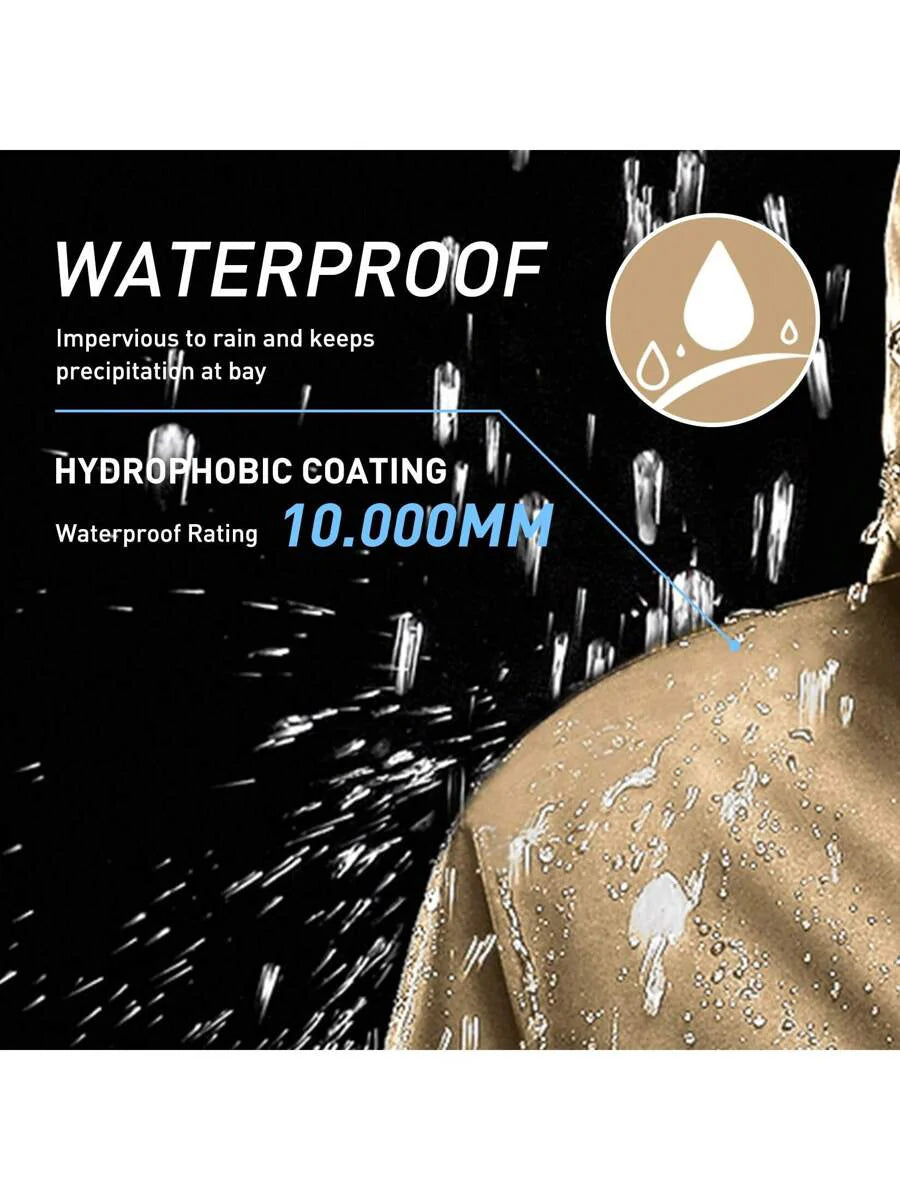 CAMEL CROWN Raincoat Women Lightweight Waterproof Rain Jacket With Hood Outdoor Windbreaker