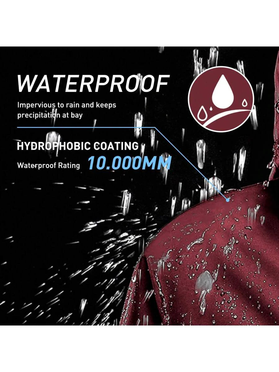 CAMEL CROWN Raincoat Women Lightweight Waterproof Rain Jacket With Hood Outdoor Windbreaker