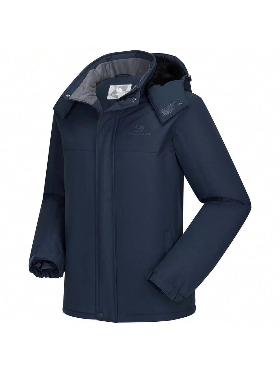 CAMEL CROWN Men's Mountain Ski Snow Jacket Waterproof Winter Coat Snowboarding Windbreaker Windproof Warm Hooded Snow Coat