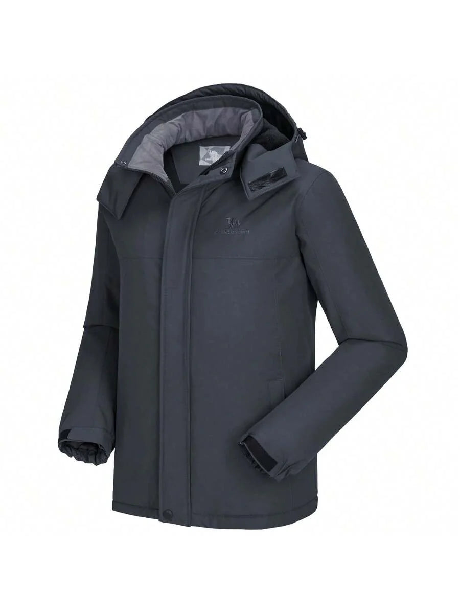 CAMEL CROWN Men's Mountain Ski Snow Jacket Waterproof Winter Coat Snowboarding Windbreaker Windproof Warm Hooded Snow Coat