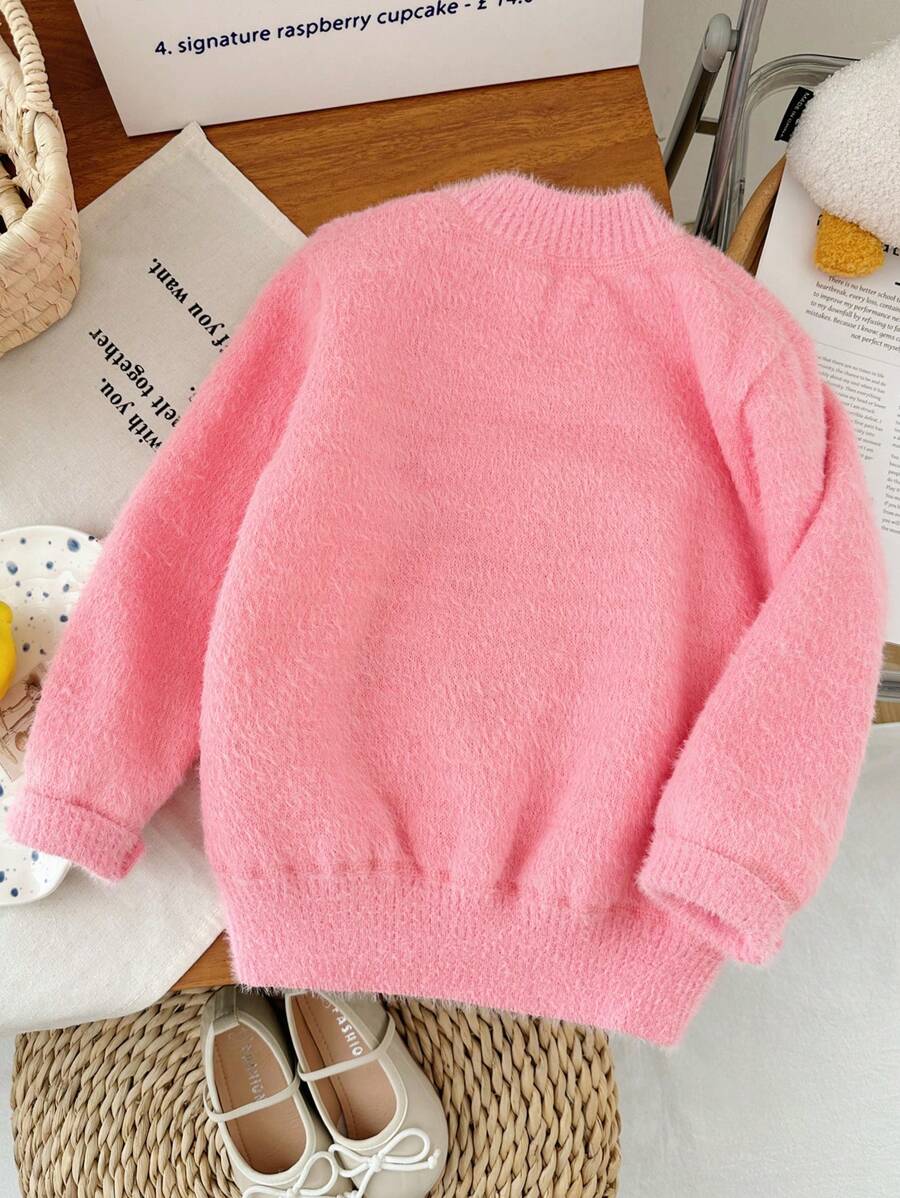 M.Dian 2025 Young Girl Cartoon Sweater Top