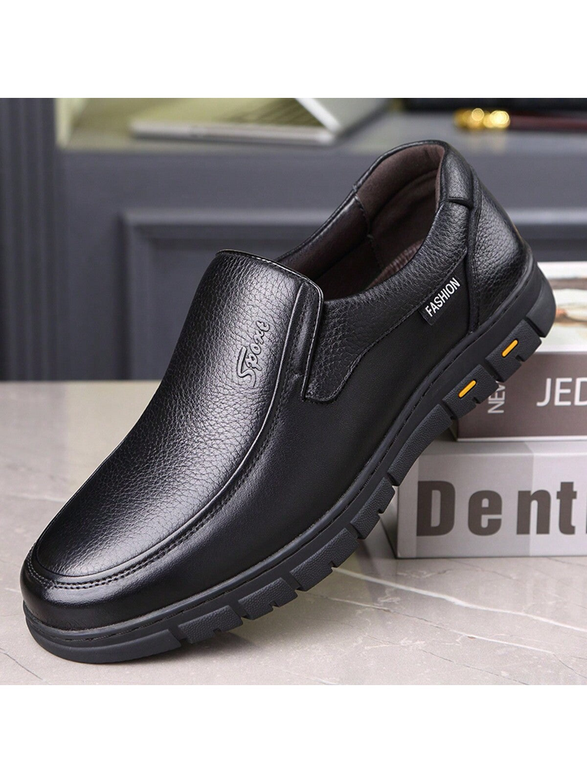 Men's Dress Shoes, Durable Non Slip Formal Round Toe Shoes For Wedding Business Party Banquet Office For Spring And Autumn