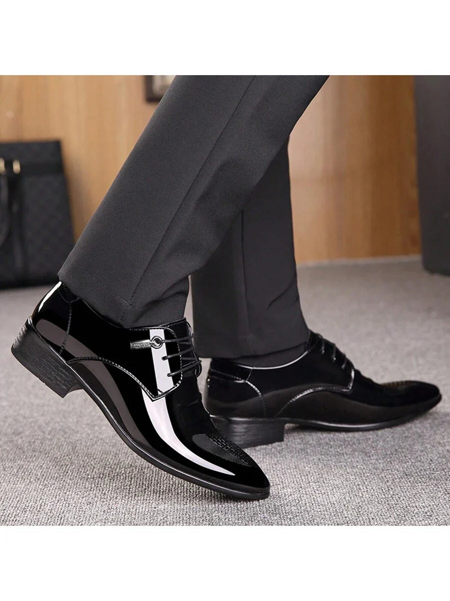 Plus Size Men Casual Business Dress Shoes Low-Top Sneakers Breathable Comfortable Dress Shoes For Young Men