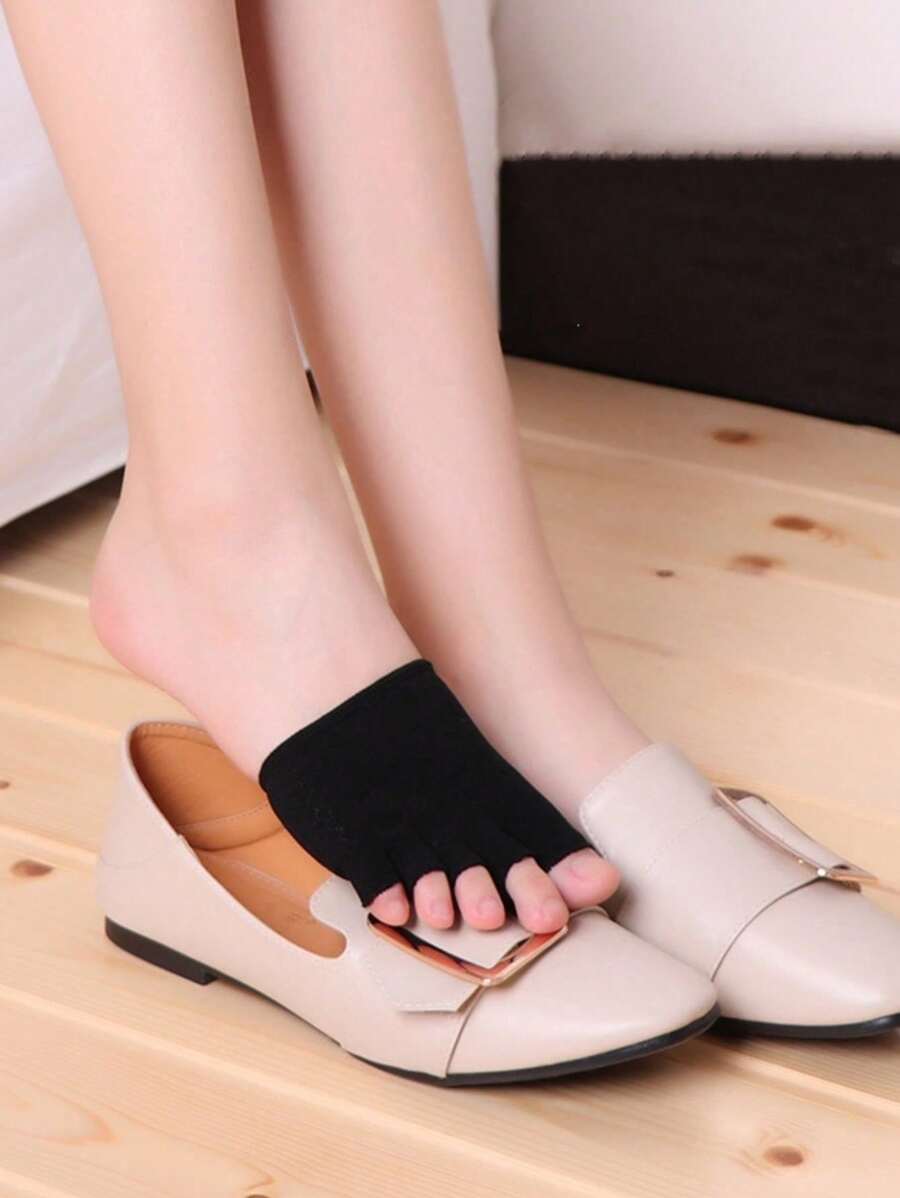 1 Pair Unisex Black Khaki Fabric Heel Protective Sleeves