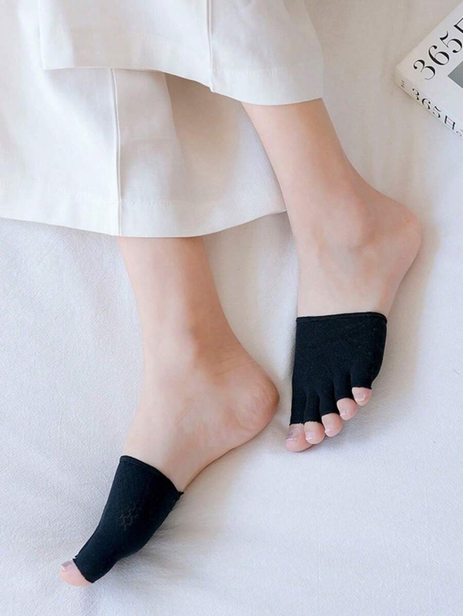 1 Pair Unisex Black Khaki Fabric Heel Protective Sleeves