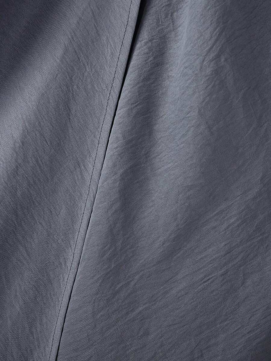 INCERUN Fashion Men Elastic High Waist Wrap Ruffles Palazzo Culotte Long Pants Summer Holiday Party Casual Loose Trousers Bottoms