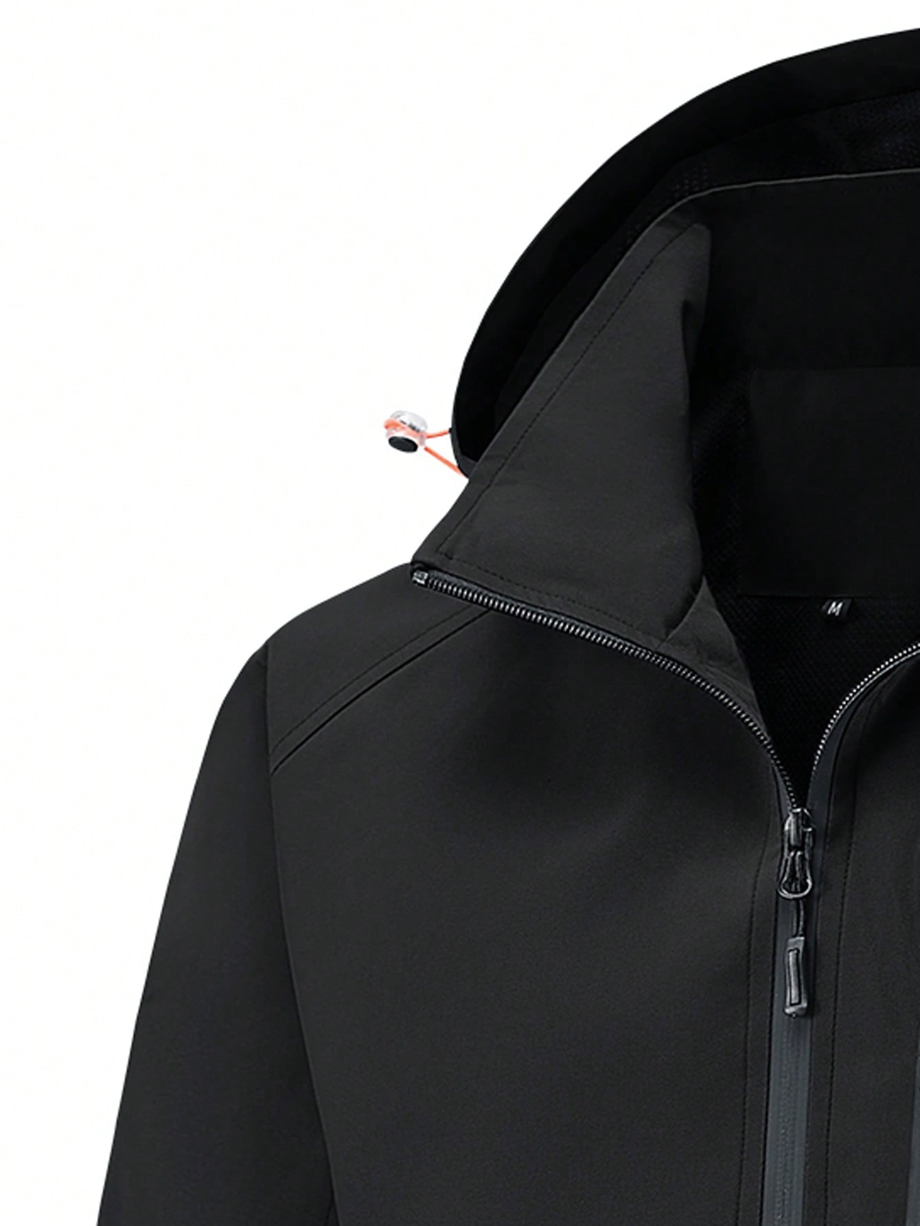 Men's Outdoor Waterproof Softshell Jacket With Zipper Pockets - Loose Fit, Removable Hood, Windproof And Water-Resistant Coat For Daily Outdoor Activities, Hiking, And Mountaineering