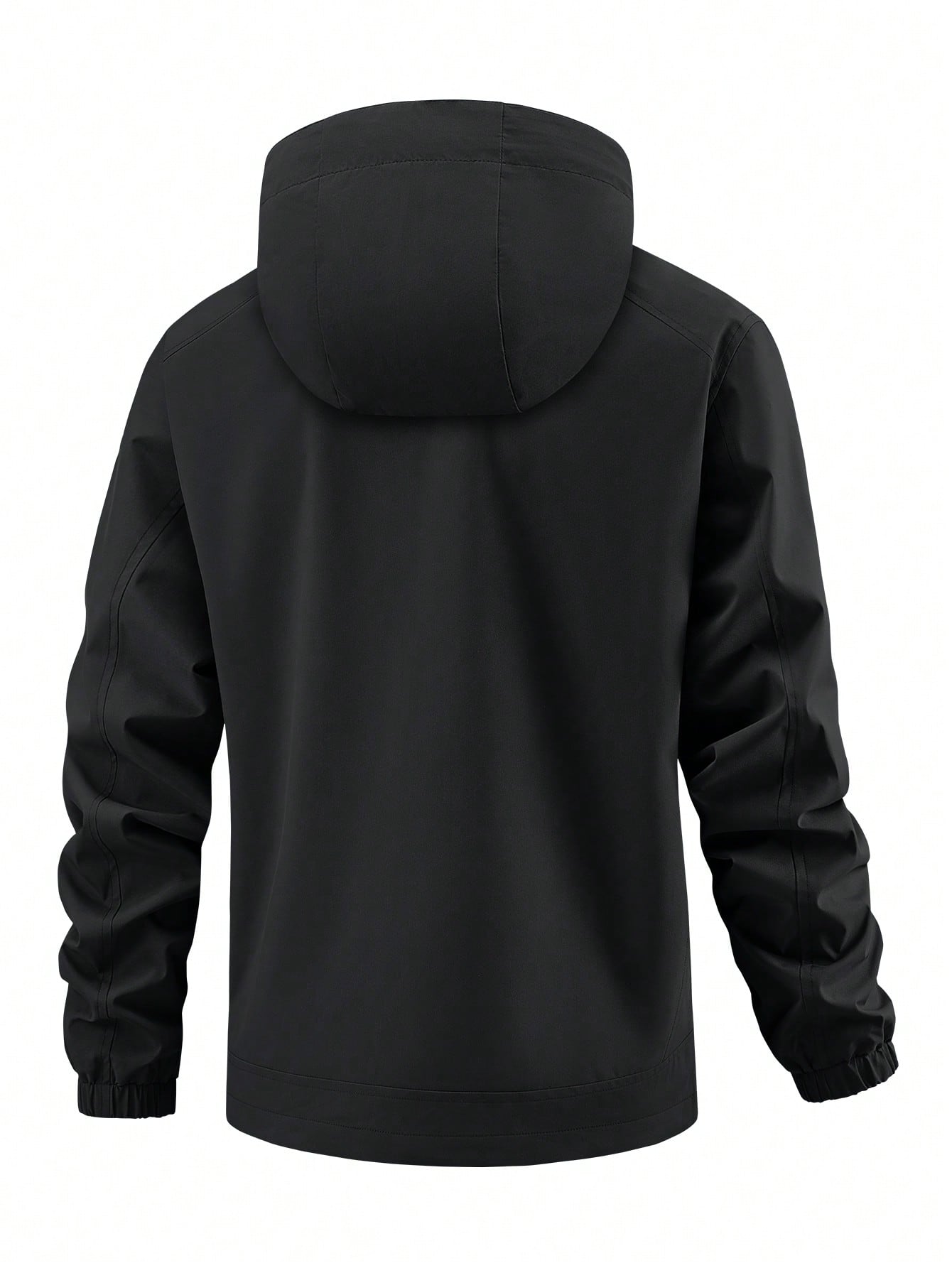 Men's Outdoor Waterproof Softshell Jacket With Zipper Pockets - Loose Fit, Removable Hood, Windproof And Water-Resistant Coat For Daily Outdoor Activities, Hiking, And Mountaineering