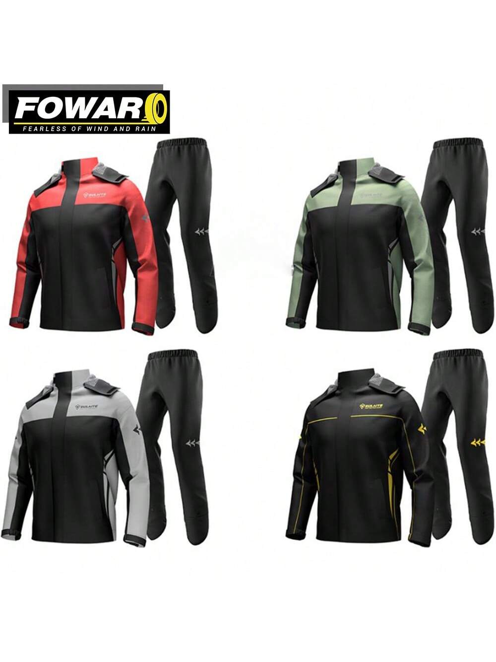 Motorcycle Raincoat Suit Waterproof Motorcycle Rain Coat Set Moto Raincoat Rain Coat Jacket Pants Biker Raincoats Cover Suits