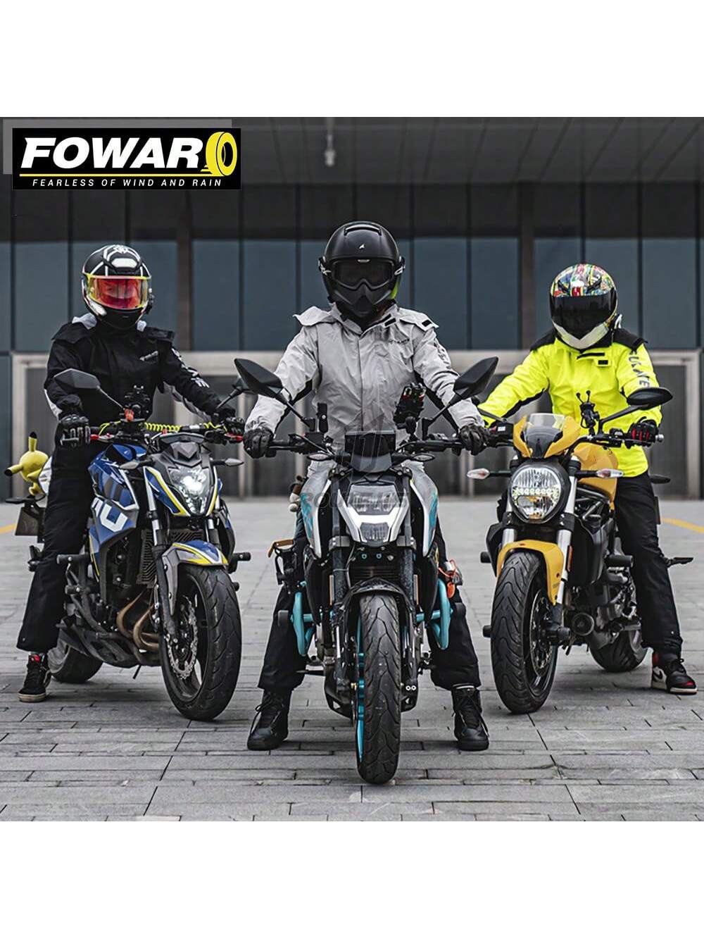 Motorcycle Raincoat Suit Waterproof Motorcycle Rain Coat Set Moto Raincoat Rain Coat Jacket Pants Biker Raincoats Cover Suits