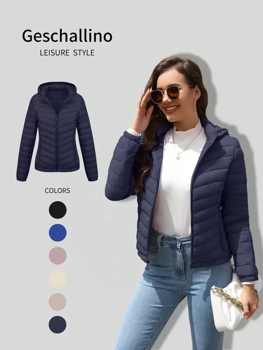 Risissida Women's Fall Minimalist Hooded Poncho Jacket - Zipperless Design, Utility Pockets
