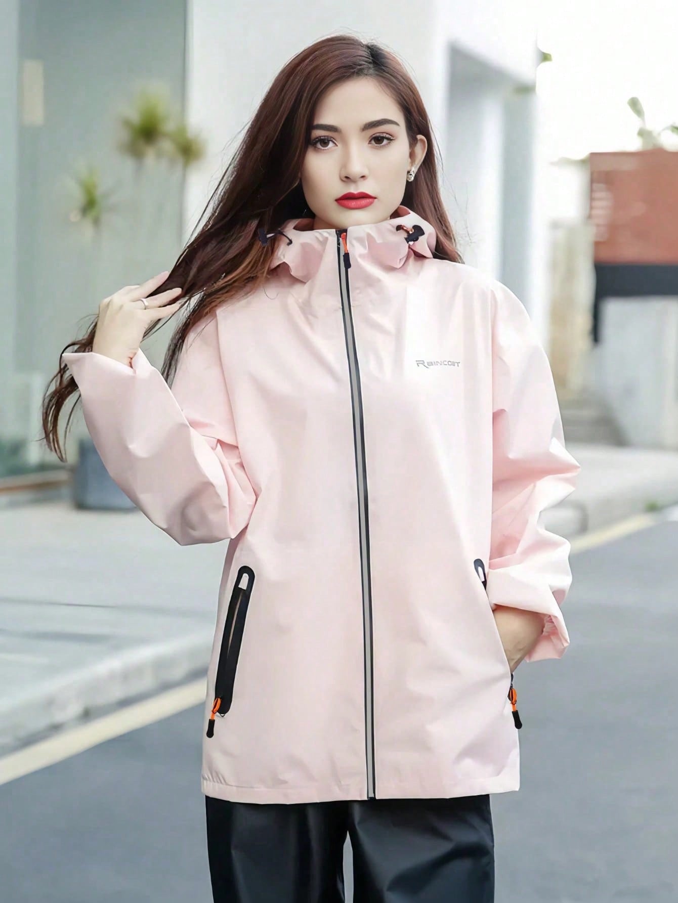 2pcs/Set Motorcycle Rain Suit - Unisex Waterproof Jacket And Pants, Lightweight, Windproof, Breathable, Side Pockets, Suitable For Riding, Fishing And Outdoor Activities