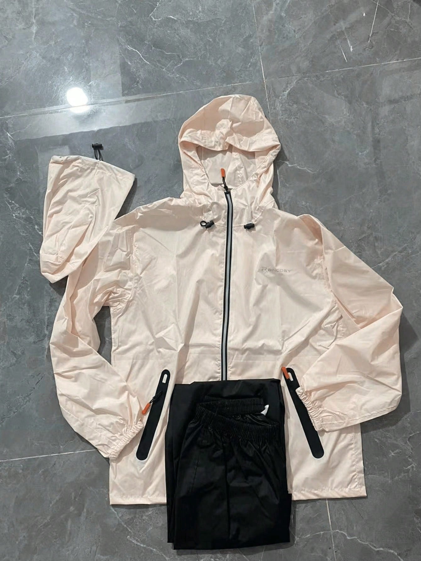 2pcs/Set Motorcycle Rain Suit - Unisex Waterproof Jacket And Pants, Lightweight, Windproof, Breathable, Side Pockets, Suitable For Riding, Fishing And Outdoor Activities