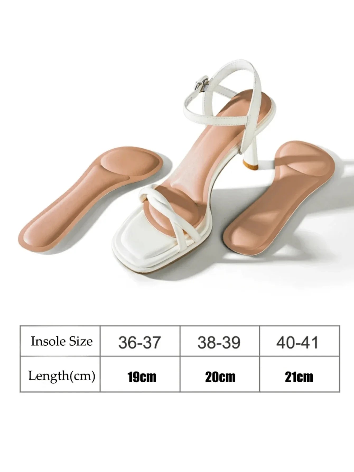1 Pair Self-Adhesive Breathable Non-Slip Shock Absorbing Insoles, Soft Cushion Pad For Women High Heels, Summer, Kitten Heels Accessories