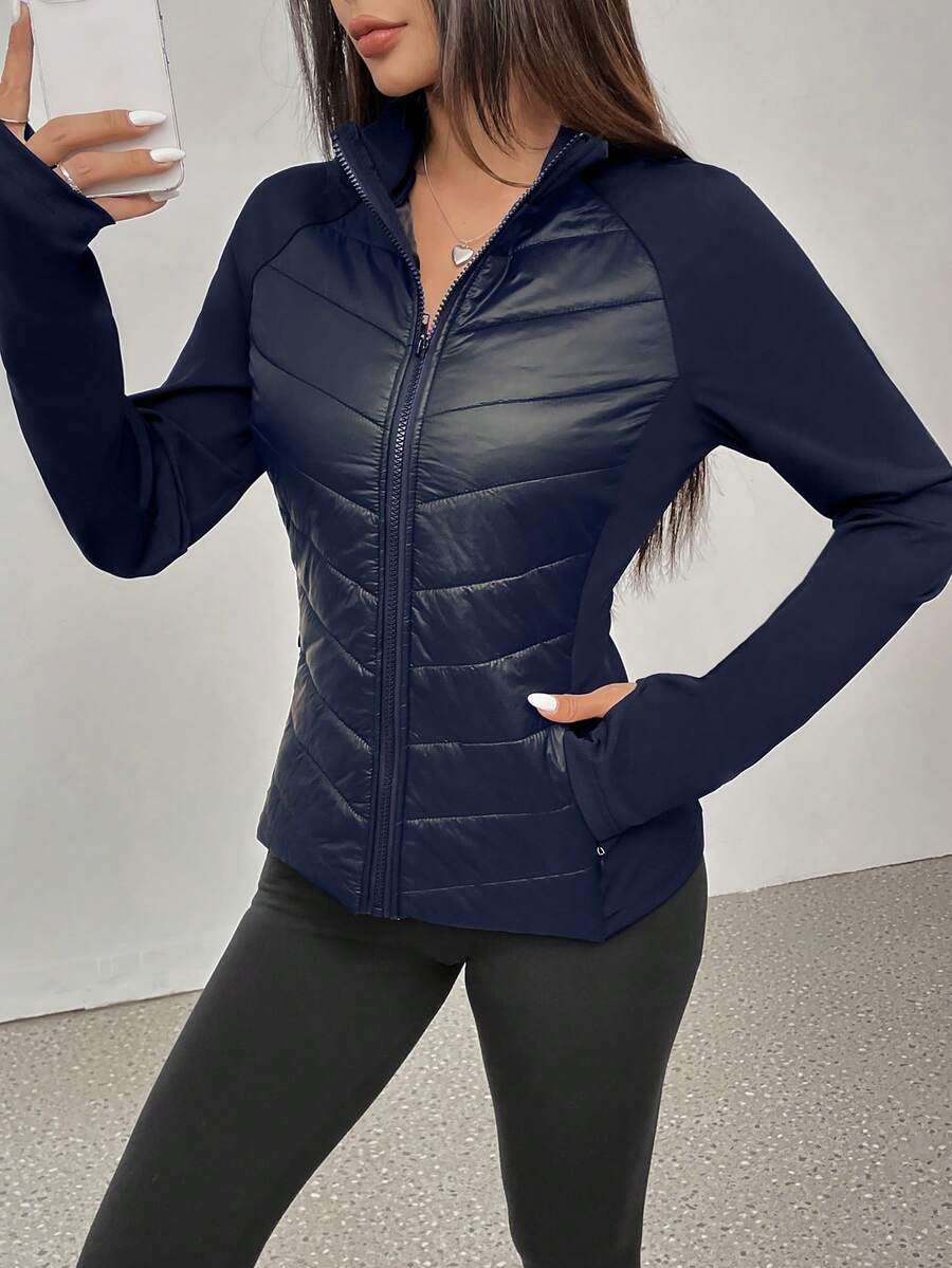 ASANDY Women's Autumn/Winter Lightweight Warm Fitted Waist Fashionable Padded Coat