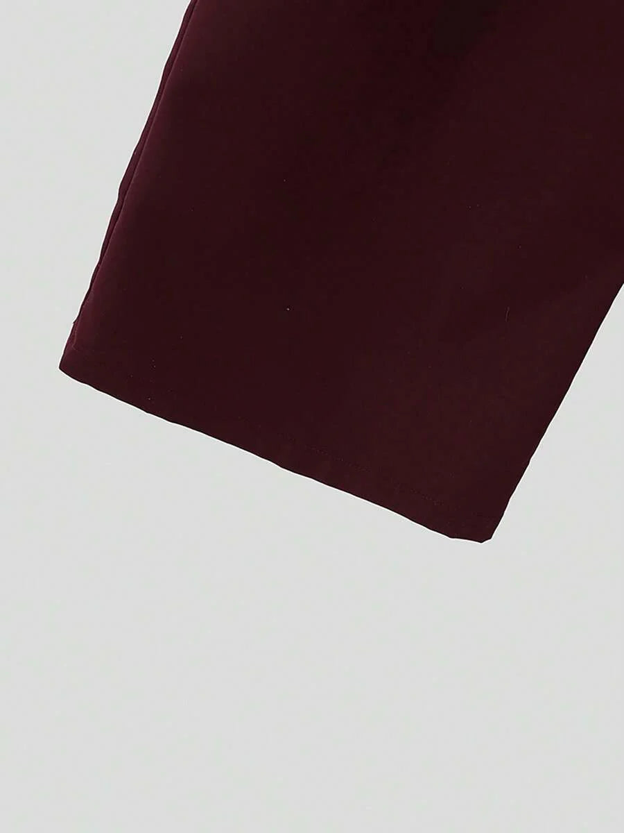 INCERUN Fashion Men High Waist Bottoms Zipper Holiday Party Casual Loose Wide Leg Trousers Culotte Long Pants