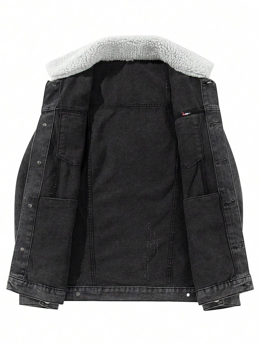 Vintage American Style Men Denim Jacket, Autumn/Winter