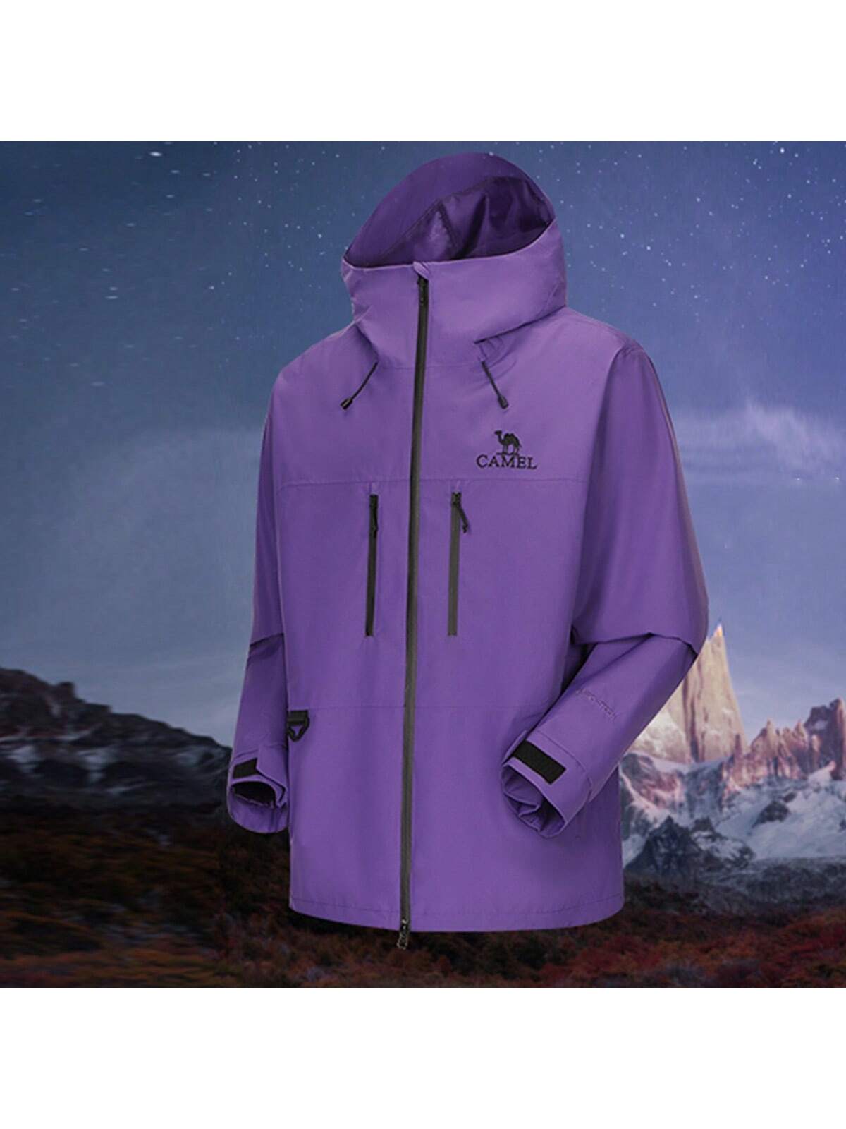 CAMEL CROWN Men's Single-Layer Jacket, Camel Rain God Jacket Lightweight Single-Layer Jacket Outdoor Waterproof Mountaineering Clothing