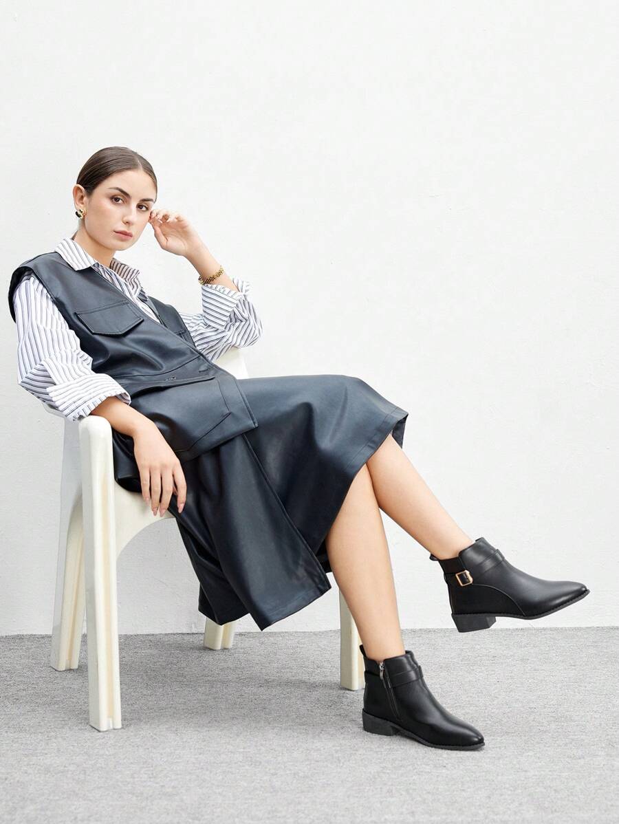 CUCCOO BIZCHIC New Women Retro Style Ankle Boots