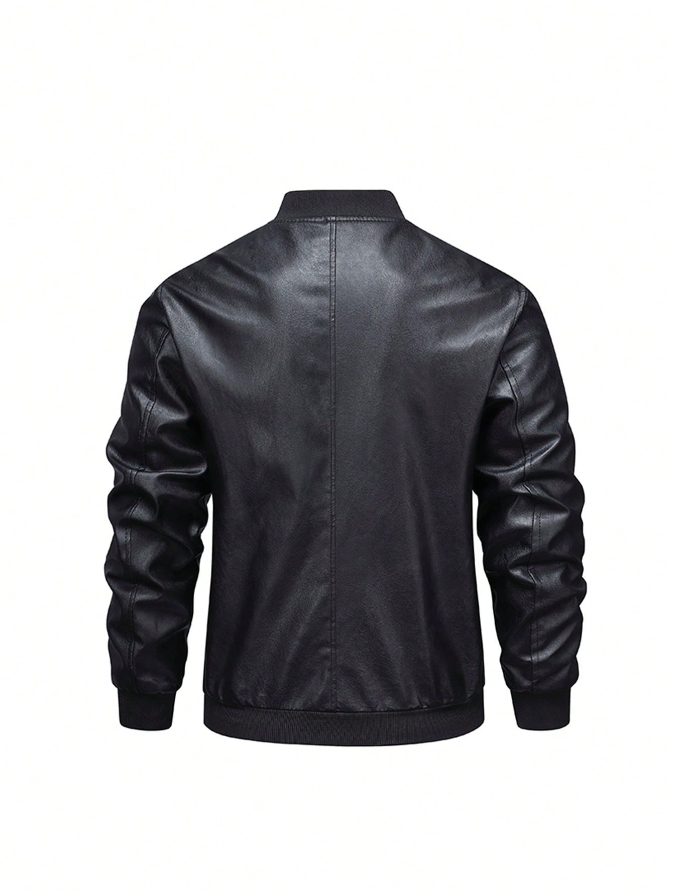 New Autumn/Winter Men Fashion Leather Jacket, Waterproof Windproof Light Casual Motorcycle Stand Collar Outerwear