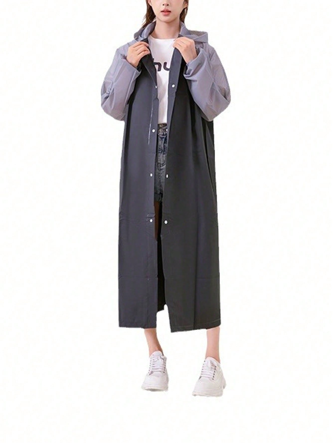 1pc Full Body Raincoat, Transparent Heavy Duty Rain Poncho For Adult Motorcycle Rider, Disposable