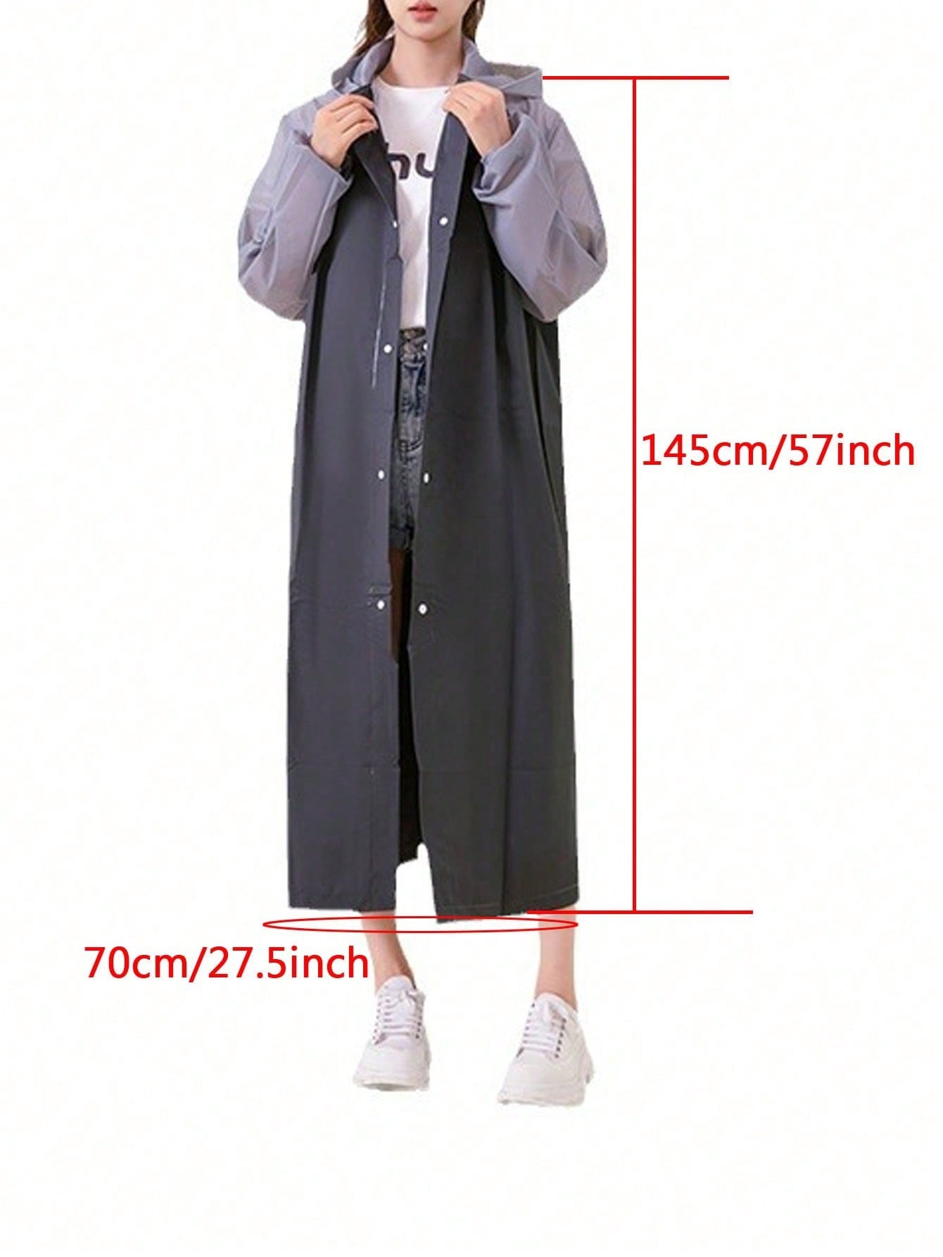 1pc Full Body Raincoat, Transparent Heavy Duty Rain Poncho For Adult Motorcycle Rider, Disposable