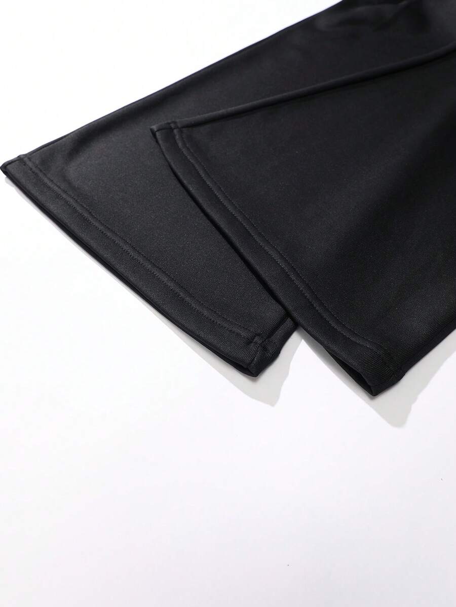 Men's Lightweight Knit Pants, Fashion Versatile Casual High Street Jogging Trousers, Oversized Loose Fit With Drawstring Waist And Pockets, Durable, Suitable For Autumn, Great Gift For Husband Or Boyfriend, Wear For Street, Commute, Outdoor, Vacation