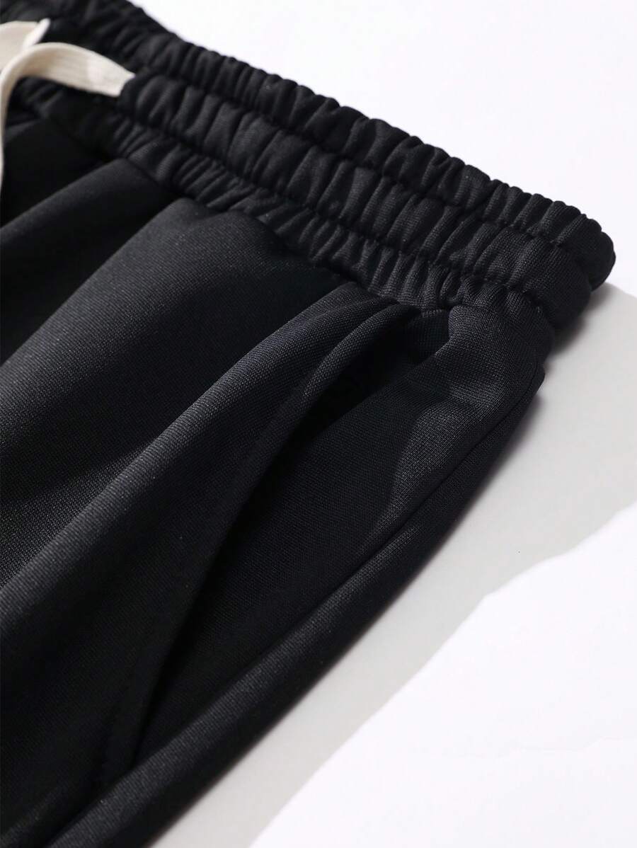 Men's Lightweight Knit Pants, Fashion Versatile Casual High Street Jogging Trousers, Oversized Loose Fit With Drawstring Waist And Pockets, Durable, Suitable For Autumn, Great Gift For Husband Or Boyfriend, Wear For Street, Commute, Outdoor, Vacation