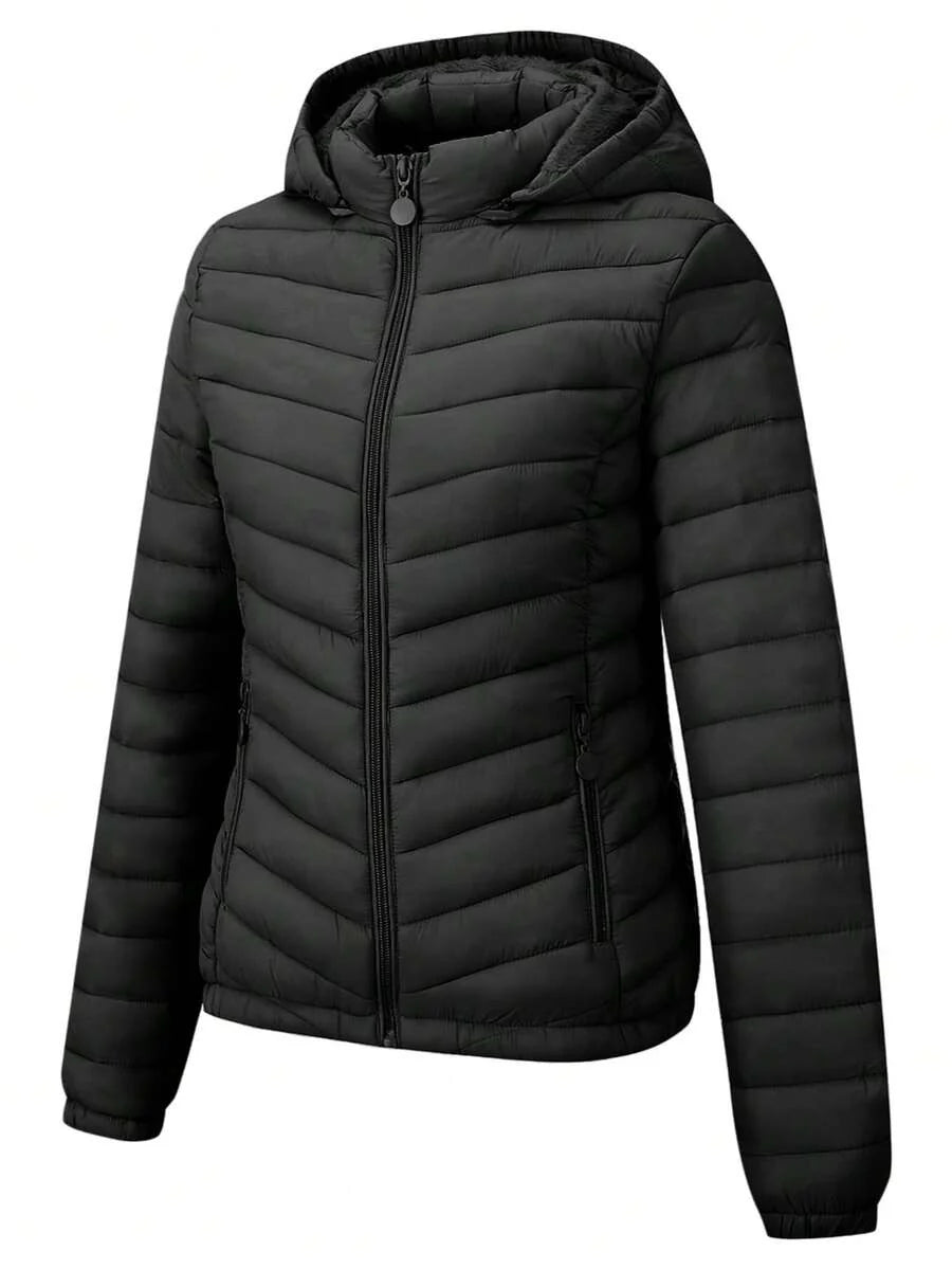 Risissida Women's Fall Minimalist Hooded Poncho Jacket - Zipperless Design, Utility Pockets