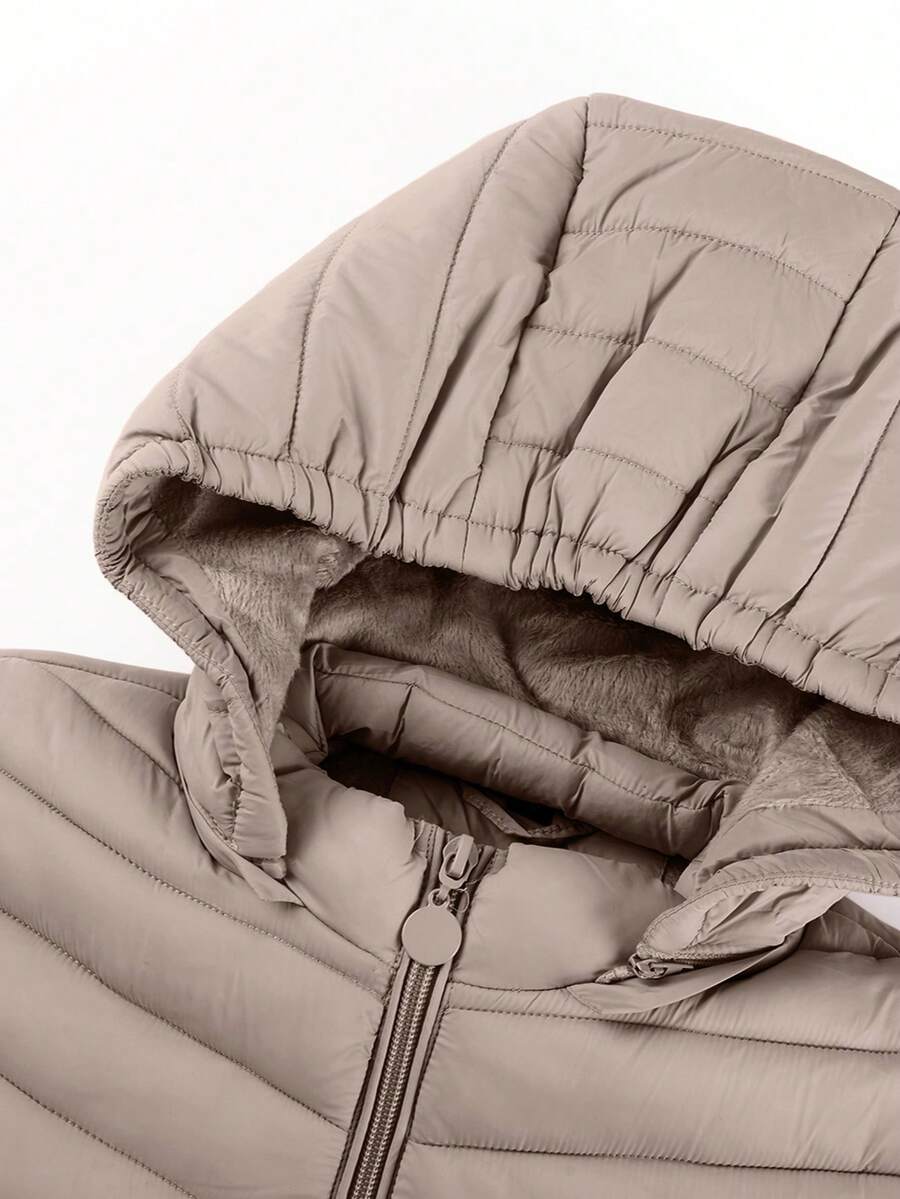 Risissida Women's Fall Minimalist Hooded Poncho Jacket - Zipperless Design, Utility Pockets