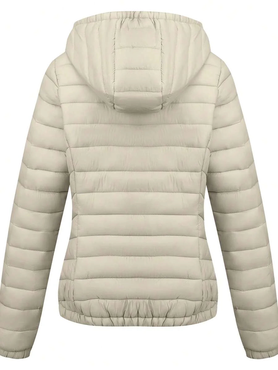 Risissida Women's Fall Minimalist Hooded Poncho Jacket - Zipperless Design, Utility Pockets