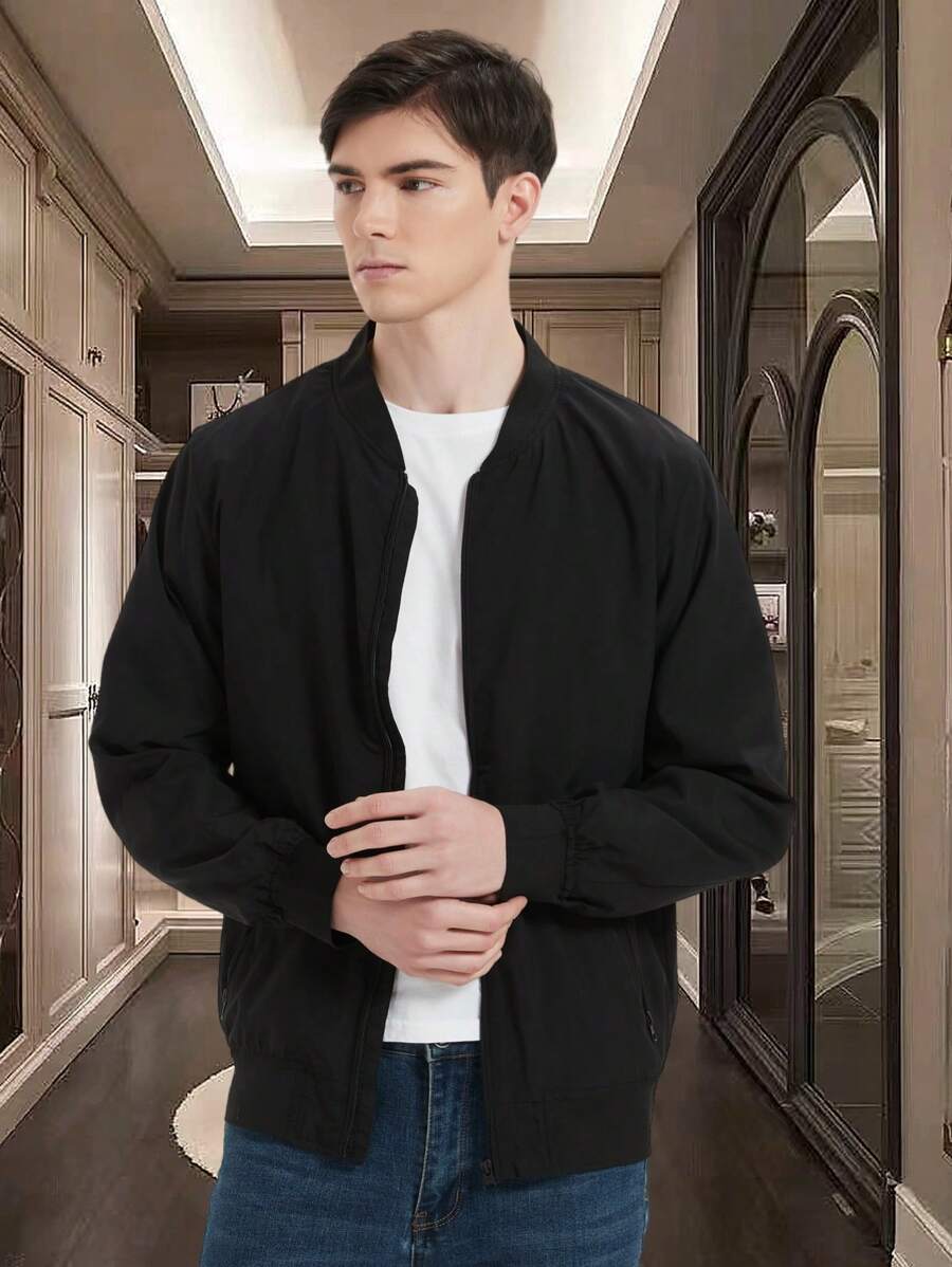 MADHERO Men Bomber Jacket Lightweight Slim Fit Softshell Windbreaker, Fall