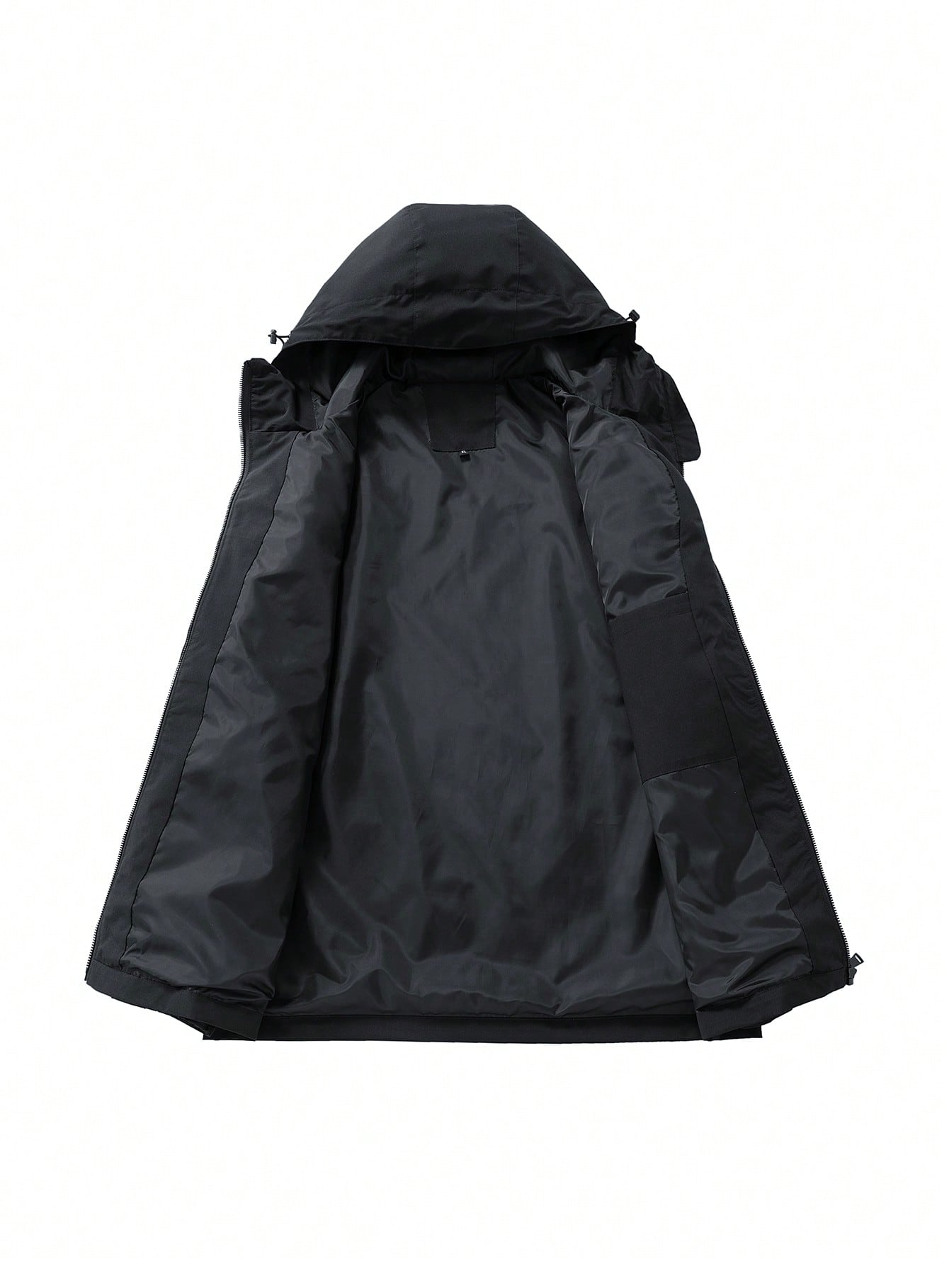 Men's Casual Hooded Jacket, Loose Versatile Windbreaker, Spring/Autumn Zipper Design Utility Jacket, Suitable For Daily Wear, Parties, Hiking, Trekking And Various Occasions