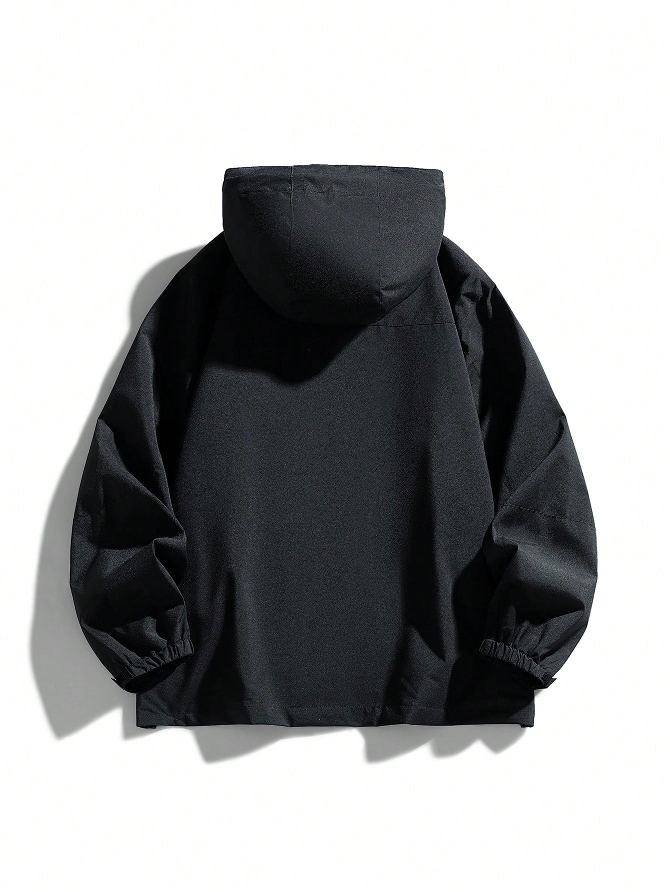 Men's Casual Hooded Jacket, Loose Versatile Windbreaker, Spring/Autumn Zipper Design Utility Jacket, Suitable For Daily Wear, Parties, Hiking, Trekking And Various Occasions