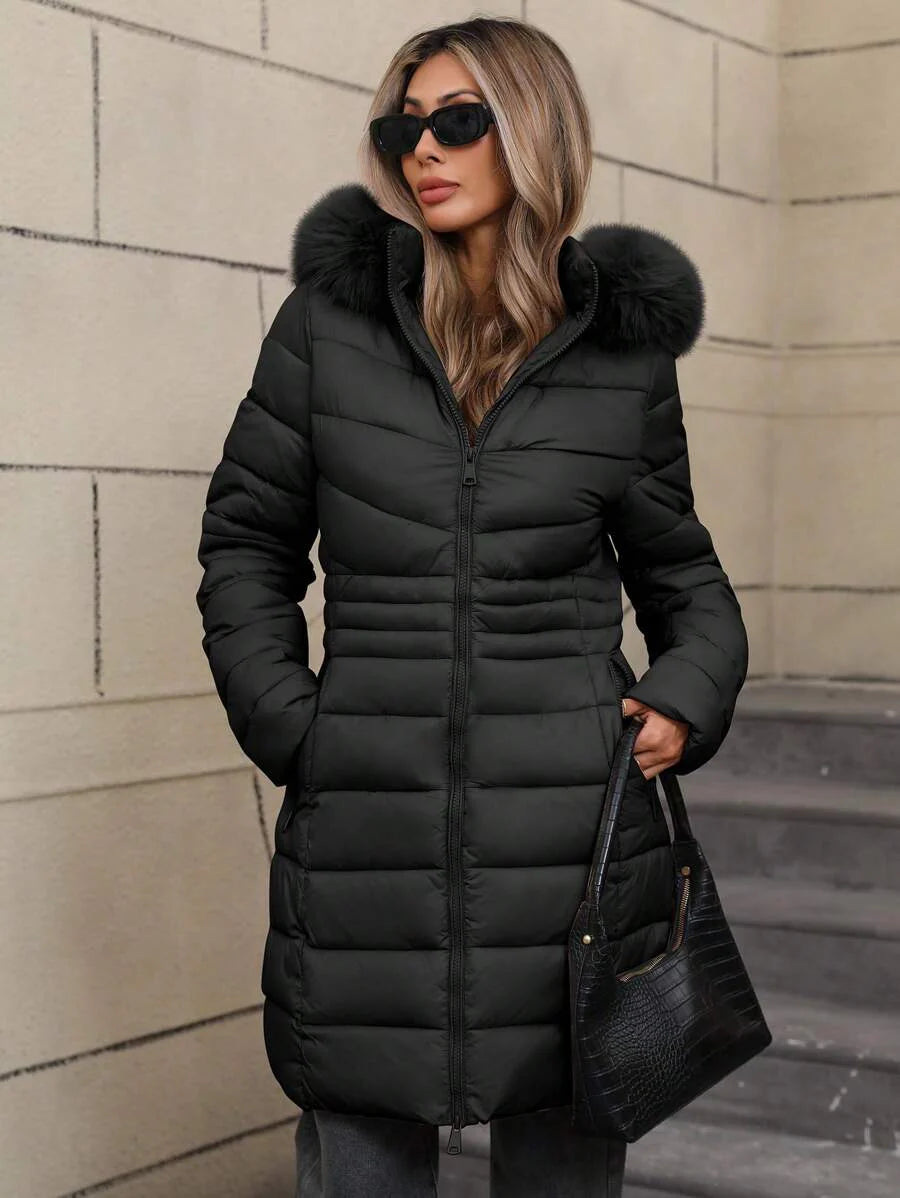 Women's Casual Hooded Regular Jacket With Pockets, Lightweight Cotton Jacket For Daily Wear