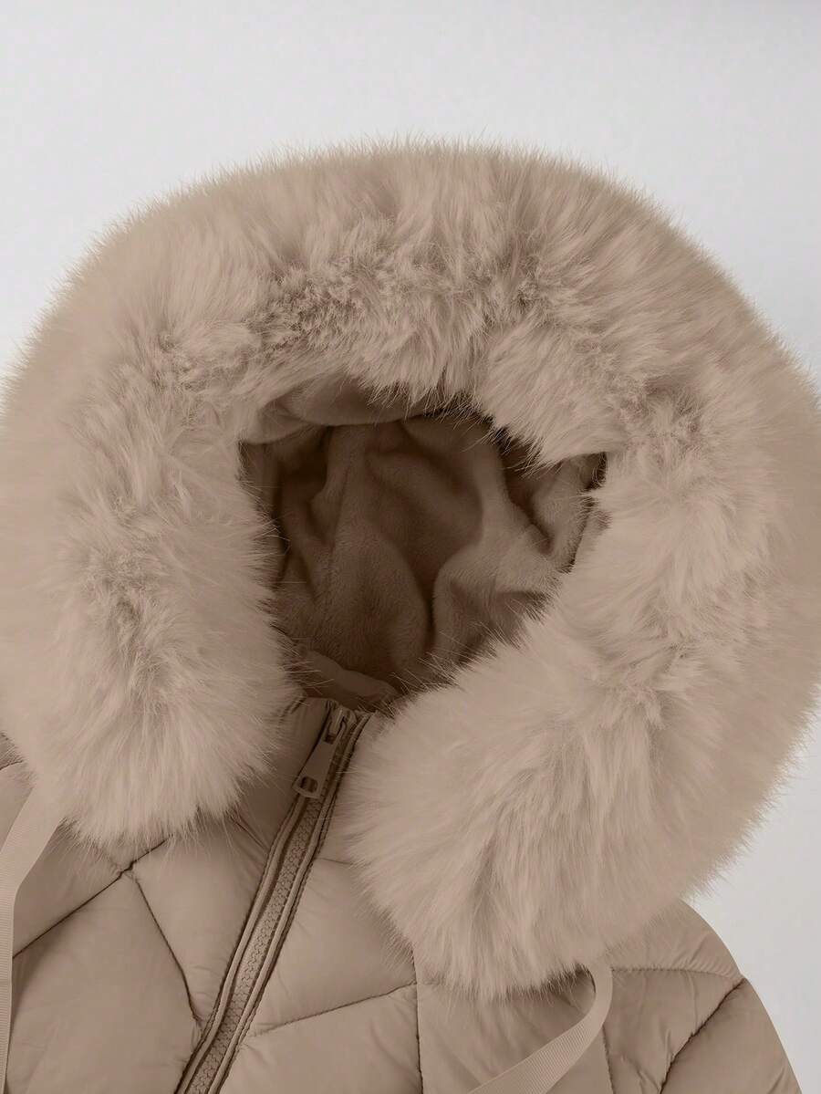 Women's Casual Hooded Padded Jacket With Pockets, Lightweight Padded Coat Warm For Daily Wear