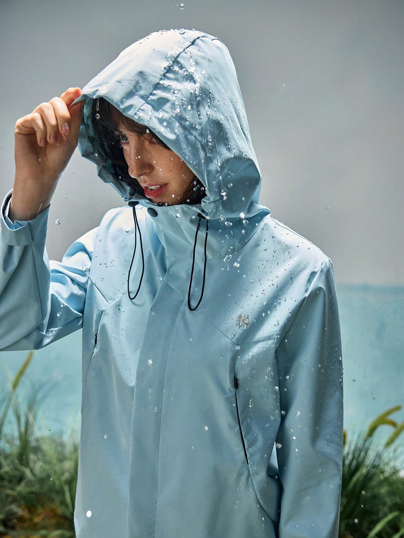 In My Nature Women's Drawstring Hooded Long Sleeve Casual Outdoor Jacket