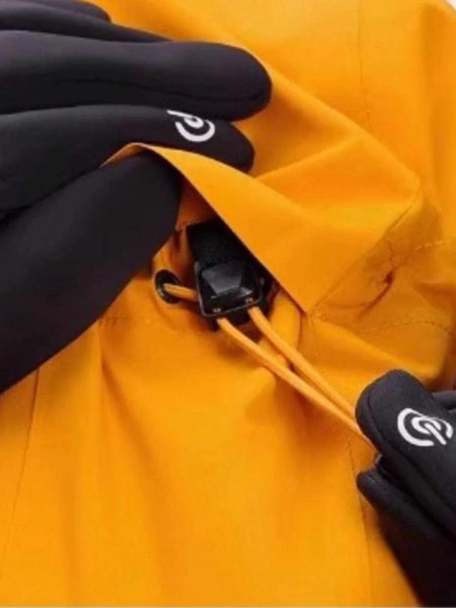 CAMEL CROWN Women's Single-Layer Jacket, Spring And Summer Single-Layer Hard Shell Jacket, Outdoor Windproof And Waterproof Hooded Climbing Jacket