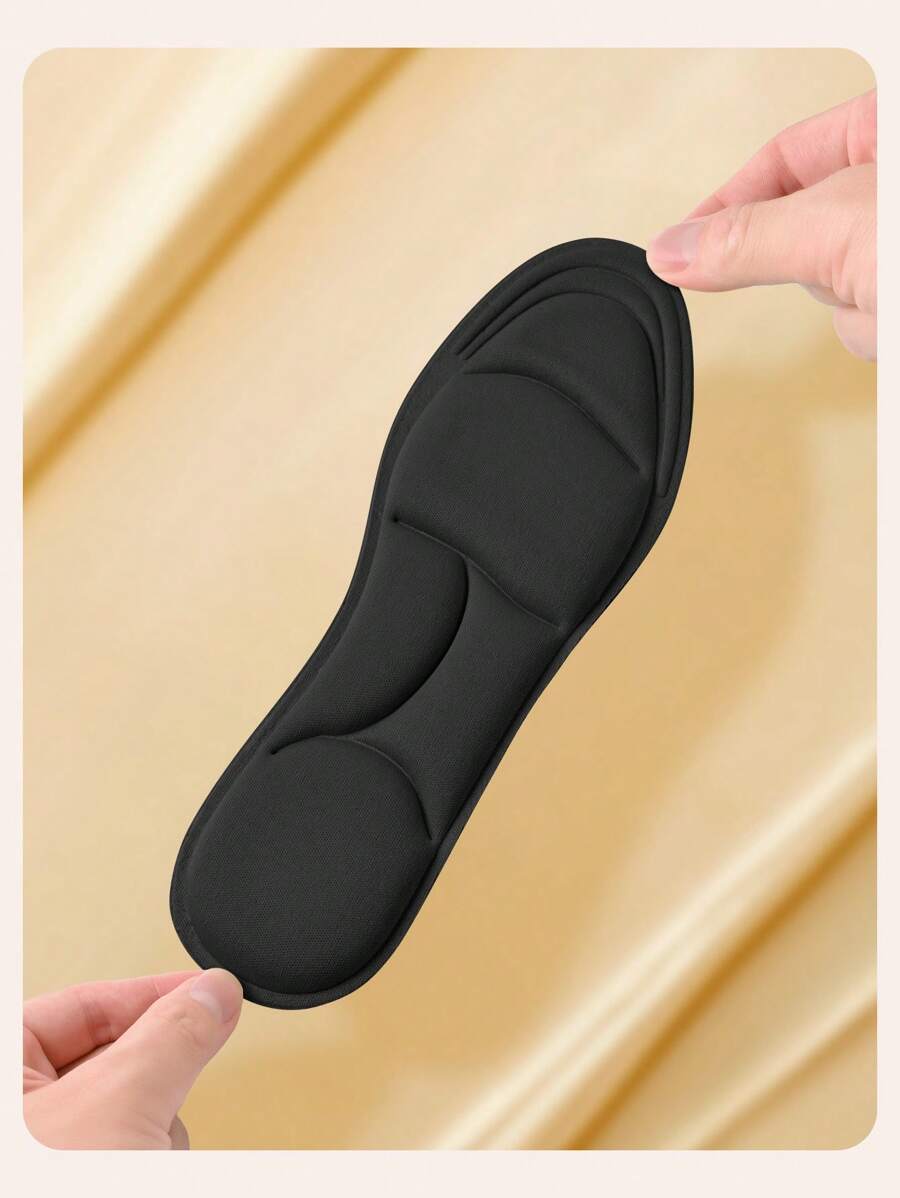 2 Pairs 5D Memory Foam Shoe Insoles, Comfortable High Resilience Thick Insoles With Arch Support For Running