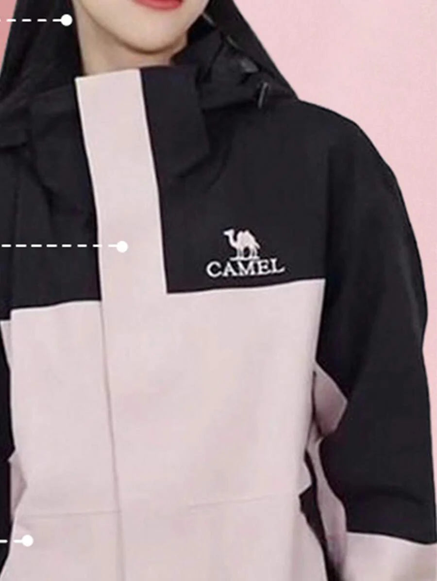 CAMEL CROWN Outdoor Mountaineering Three-In-One Jacket With Heavy Rain Level Certification Waterproof Professional Jacket