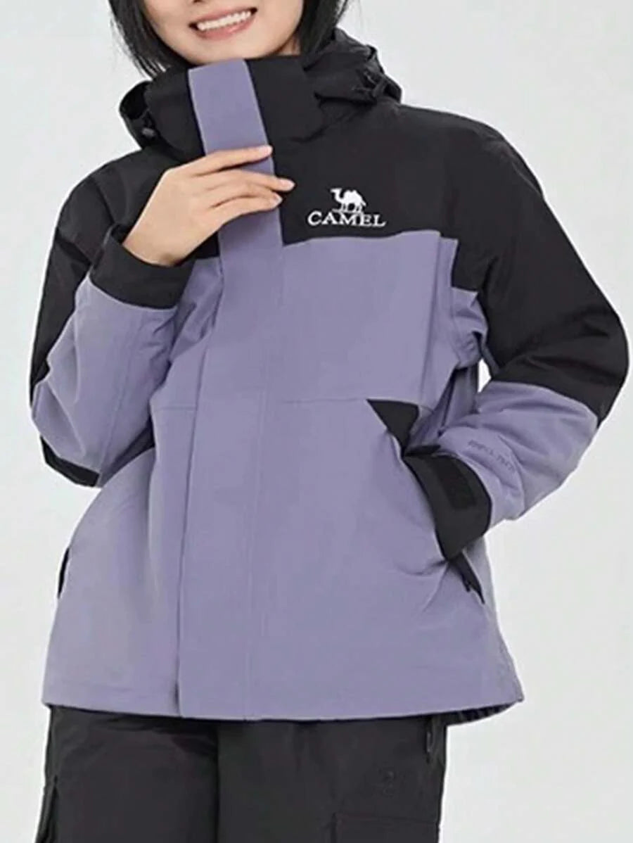 CAMEL CROWN Outdoor Mountaineering Three-In-One Jacket With Heavy Rain Level Certification Waterproof Professional Jacket